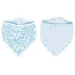 Bebe Jou Bandana slintáček Leopard Blue 2ks
