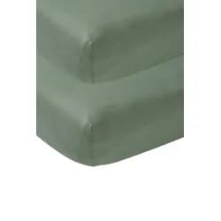 Meyco Žerzejové prostěradlo 60x120 - Forest green