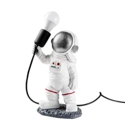 Opviq Stolní lampa Astronaut stříbrná/bílá