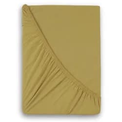 Kvalitex Luxusní bavlněné JERSEY prostěradlo s lycrou 220x200 cm - béžové