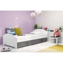 Falco Postel Lizzie 90x200 bílá/pásek grafit