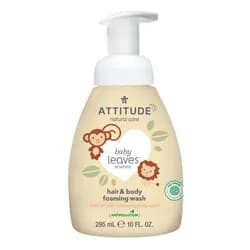Attitude - Dětská mycí pěna 2v1 - Baby leaves s vůní hruškové šťávy, 295ml