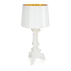 Kartell - Stolní lampa Bourgie, bílo-zlatá