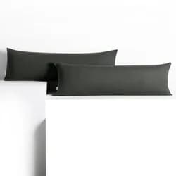 DecoKing Povlaky na polštáře Amber tmavě šedé, velikost 40x145*2