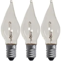 Sada 3 ks náhradní LED žárovka E10 a 34V Star Trading Spare Bulb - čirá