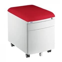 Pojízdný kontejner Mayer 32W8 30 461 — bílý, červený aquaclean Mayer