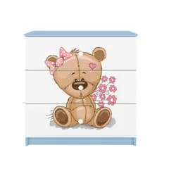 Kocot kids Komoda Babydreams 80 cm méďa modrá
