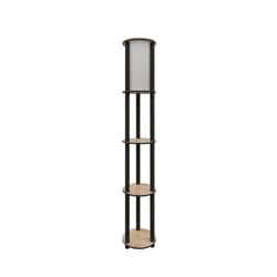 Opviq Stojací lampa KS-11107 ořech