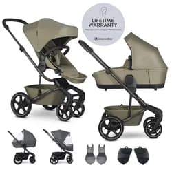 EASYWALKER Set XL kočárek kombinovaný Harvey NXT s příslušenstvím - Moss Green