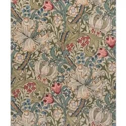 BRINK & CAMPMAN - Koberec MORRIS & CO,  GOLDEN LILY GREEN RED