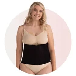 CARRIWELL Belly Binder organic - ČERNÝ - L/XL