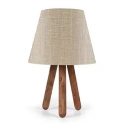 Opviq Stolní lampa Bechos 33 cm ořechová/hnědá