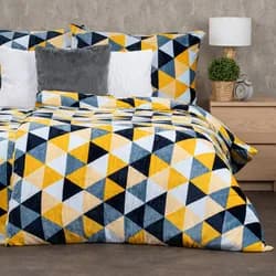4Home Povlečení mikroflanel Scandi triangle, 160 x 200 cm, 70 x 80 cm