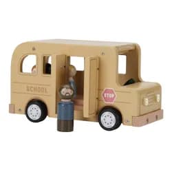 Little Dutch Školní autobus s figurkami dřevěný