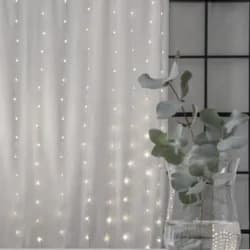 Světelný LED závěs výška 200 cm Star Trading Dew Drop - stříbrný