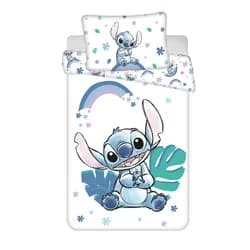 Jerry Fabrics Povlečení do postýlky 100x135 + 40x60 cm - Lilo and Stitch "Rainbow"
