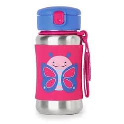 Skip Hop Zoo Láhev na vodu nerez - Motýlek 12m+