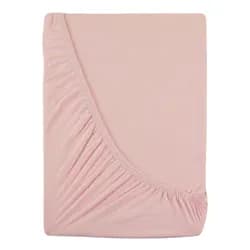 Kvalitex Luxusní bavlněné JERSEY prostěradlo s lycrou 140x200 cm - světle růžová