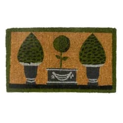 Černá dřevěná lucerna se skleněným válcem na svíčku Cotilde –  Ø 34*46 cm Clayre & Eef