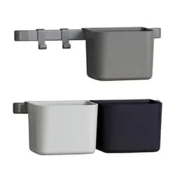 LEANDER Organizér 3ks + háček 2ks + krátká lišta 2ks - dusty grey