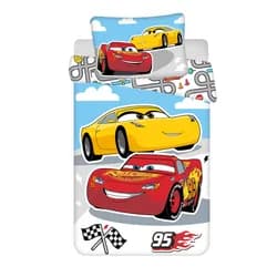 Jerry Fabrics Povlečení do postýlky 100x135 + 40x60 cm - Cars "Road"
