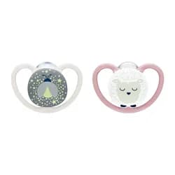 NUK Perfect Match Air Night Dudlík FIREFLY/SHEEP 0-6m 2ks v boxu