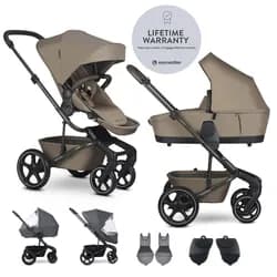 EASYWALKER Set XL kočárek kombinovaný Harvey NXT s příslušenstvím - Mocha Brown