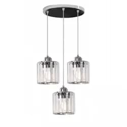 TooLight Stropní svítidlo Crystal APP510-3CPR Trio stříbrné