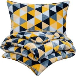 4Home Povlečení mikroflanel Scandi triangle, 160 x 200 cm, 70 x 80 cm