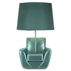 Mauro Ferretti Stolní lampa Midcentury 46 cm tyrkysová