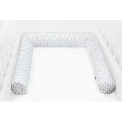 Scamp mantinel do postýlky válec (WhiteLittleClouds) - 3×70 cm