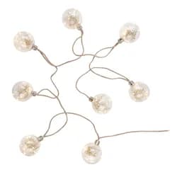 BULB LIGHTS Světelný řetěz se sušenými květinami 8 světel