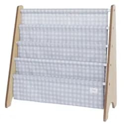 3 SPROUTS Stojan na knížky Recycled Gingham/Blue