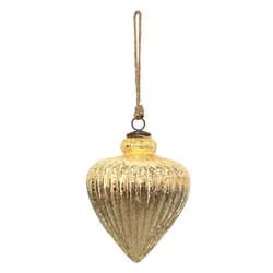 Hnědý jutový polštář s třásněmi a zrcátky Jute natural - 48*4*46 cm J-Line by Jolipa