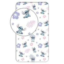 Jerry Fabrics Bavlněné napínací prostěradlo 90x200 + 25 cm - Lilo and Stitch