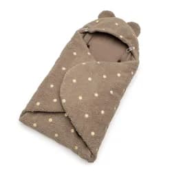 T-TOMI Wrapper TEDDY Brown flowers