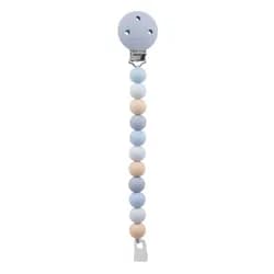 NATTOU Klip na dudlík silikonový clay/white bez BPA - NATTOU Klip na dudlík silikonový multicolors blue bez BPA