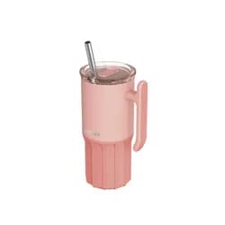 Quokka Nerezový termohrnek s brčkem Umi Peachy Pink 720 ml