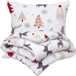 4Home Povlečení Cute reindeer mikroflanel, 140 x 220 cm, 70 x 90 cm