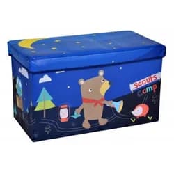 TZB Skládací taburet Teddy modrý