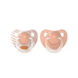 Suavinex Dudlík anatomický silikon +18 m 2 ks Dreams - DUDLÍK ANATOMICKÝ SILIKON +18M 2KS DREAMS - růžový