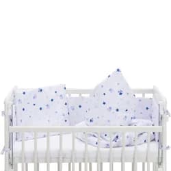 Fillikid Ložní souprava Luxe stars white/blue + matrace