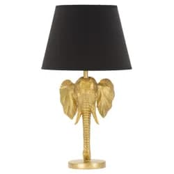 Mauro Ferretti Stolní lampa Elephant 59 cm černo-zlatá
