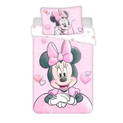 Jerry Fabrics Povlečení do postýlky 100x135 + 40x60 cm - Minnie "Powder pink"