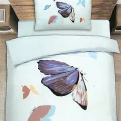 Povlečení VARIA BUTTERFLY BLUE140x200 cm Povlečení VARIA BUTTERFLY BLUE 140x200 cm - 140x200 cm - 1x polštář 1x přikrývka