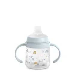 Suavinex PRVNÍ láhev s oušky BEAR 150 ml - MODRÁ