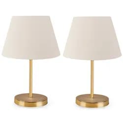 Opviq Sada 2 stolních lamp Deno krémová