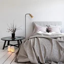 Opviq Stojací lampa Emek 120 cm černo-zlatá