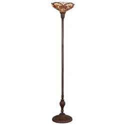 Stojací lampa Tiffany - Ø 50*164 cm 2x E27 / Max 60W Clayre & Eef