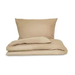 Kvalitex Saténové  povlečení LUXURY COLLECTION 140x220 + 70x90 cm - Béžová prodloužené